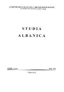 Përmbajtja digjitale dCOBISS (Studia albanica)