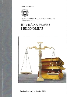 Digitalni sadržaj dCOBISS (Revija za pravo i ekonomiju = Review for law and economics)