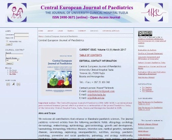 Central European journal of... (naslovna strana)
