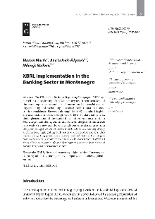 Digitalni sadržaj dCOBISS (XBRL Implementation in the Banking Sector in Montenegro / Vladan Martić, Ana Lalević-Filipović, Milivoje Radović)