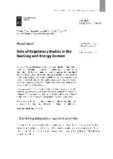 Digitalni sadržaj dCOBISS (Role of regulatory bodies in the banking and energy sectors / Miomir Jakšić)