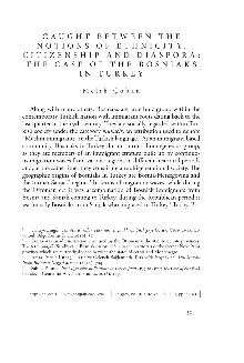 Digitalna vsebina dCOBISS (Caught between the notions of ethnicity, citizenship and diaspora : the case of the Bosniaks in Turkey)