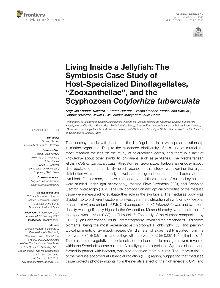 Digitalna vsebina dCOBISS (Living inside a jellyfish [Elektronski vir] : the symbiosis case study of host-specialized dinoflagellates, “Zooxanthellae”, and the Scyphozoan Cotylorhiza tuberculata)