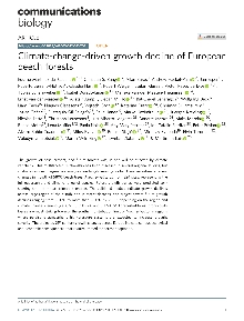 Digitalna vsebina dCOBISS (Climate-change-driven growth decline of European beech forests [Elektronski vir])