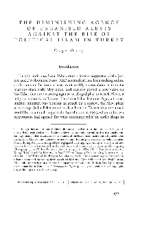 Digitalna vsebina dCOBISS (The diminishing agency of urbanised Alevis against the raise of political Islam in Turkey)