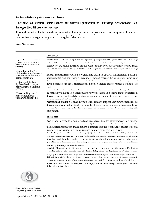 Digitalna vsebina dCOBISS (The use of virtual simulation or virtual patients in nursing education : an integrative literature review = Uporaba virtualnih simulacij ali virtualnih pacientov pri izobraževanju študentov v zdravstveni negi : integrativni pregled literature)