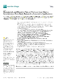 Digitalna vsebina dCOBISS (Biomaterials and bioactive natural products from marine invertebrates [Elektronski vir])