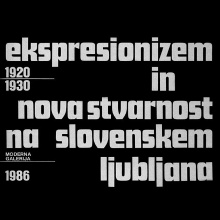 Digitalna vsebina dCOBISS (Ekspresionizem in nova stvarnost na Slovenskem, 1920-1930 : Moderna galerija, 10. oktober - 21. december 1986)