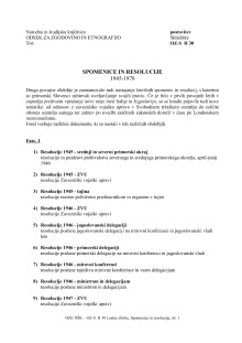 Digitalna vsebina dCOBISS ([Spomenice in resolucije [Dokumentarno gradivo] : 1945-1978])