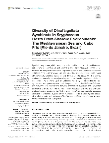 Digitalna vsebina dCOBISS (Diversity of dinoflagellate symbionts in scyphozoan hosts from shallow environments [Elektronski vir] : the Mediterranean Sea and Cabo Frio (Rio de Janeiro, Brazil))