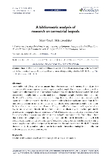 Digitalna vsebina dCOBISS (A bibliometric analysis of research on terrestrial isopods)