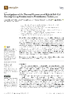 Digitalna vsebina dCOBISS (Investigations of the thermal parameters of hybrid sol-gel coatings using nondestructive photothermal techniques [Elektronski vir] / Łukasz Chrobak ... [et al.])