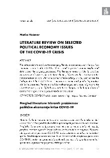 Digitalna vsebina dCOBISS (Literature review on selected political economy issues of the COVID-19 crisis)