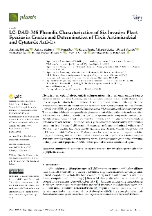 Digitalna vsebina dCOBISS (LC–DAD–MS phenolic characterisation of six invasive plant species in Croatia and determination of their antimicrobial and cytotoxic activity [Elektronski vir])