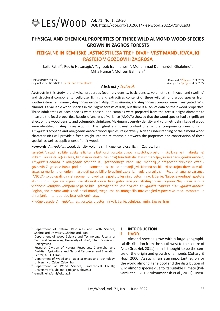 Digitalna vsebina dCOBISS (Physical and chemical properties of three wild almond wood species grown in Zagros forests = Fizikalne in kemijske lastnosti lesa treh divjih vrst mandljevca, ki rastejo v gozdovih Zagrosa / Leila Fathi ... [et al.])