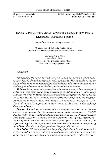 Digitalna vsebina dCOBISS (Integrating physical activity in mathematics lessons - a pilot study)