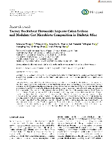 Digitalna vsebina dCOBISS (Tartary buckwheat flavonoids improve colon lesions and modulate gut microbiota composition in diabetic mice)