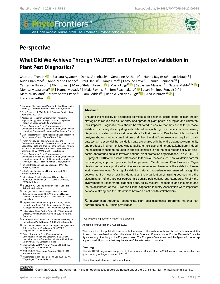 Digitalna vsebina dCOBISS (What did we achieve through VALITEST, an EU project on validation in plant pest diagnostics? [Elektronski vir])