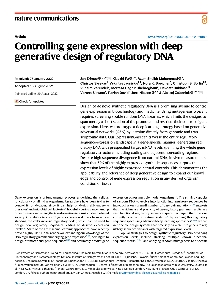 Digitalna vsebina dCOBISS (Controlling gene expression with deep generative design of regulatory DNA / Jan Zrimec ... [et al.])