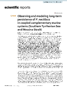 Digitalna vsebina dCOBISS (Observing and modeling long-term persistence of P. noctiluca in coupled complementary marine systems (Southern Tyrrhenian Sea and Messina Strait) [Elektronski vir] / A. Bergamasco ... [et al.])