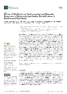 Digitalna vsebina dCOBISS (Effects of meditation on cardiovascular and muscular responses in patients during cardiac rehabilitation [Elektronski vir] : a randomized pilot study)