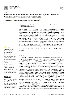 Digitalna vsebina dCOBISS (Assessment of different experimental setups to determineviral filtration efficiency of face masks [Elektronski vir] / Arijana Filipić ... [et al.])