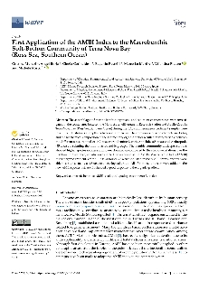 Digitalna vsebina dCOBISS (First application of the AMBI index to the macrobenthic soft-bottom community of Terra Nova Bay (Ross Sea, Southern Ocean) [Elektronski vir])