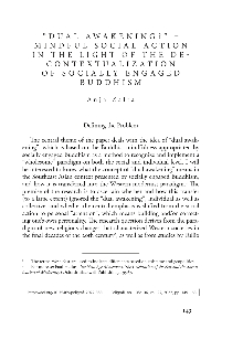 Digitalna vsebina dCOBISS ("Dual awakening" : mindful social action in the light of the de-contextualization of socially engaged Buddhism)