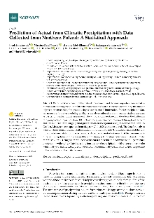 Digitalna vsebina dCOBISS (Prediction of actual from climatic precipitation with data collected from northern Poland : a statistical approach)