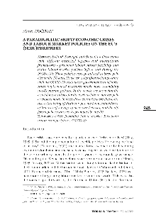 Digitalna vsebina dCOBISS (A paradigmatic shift? Economic crises and labour market policies on the EU’s (semi-)periphery)