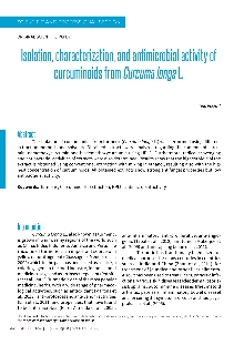 Digitalna vsebina dCOBISS (Isolation, characterization, and antimicrobial activity of curcuminoids from Curcuma longa L. [Elektronski vir])