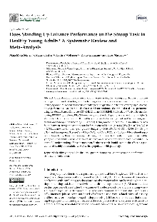 Digitalna vsebina dCOBISS (Does standing up enhance performance on the stroop task in healthy young adults? [Elektronski vir] : a systematic review and meta-analysis)