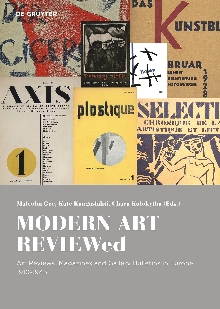 Digitalna vsebina dCOBISS (Modern art reviewed : art reviews, magazines and gallery bulletins in Europe, 1910-1940)