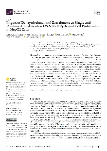 Digitalna vsebina dCOBISS (Impact of deoxynivalenol and zearalenone as single and combined treatment on DNA, cell cycle and cell proliferation in HepG2 cells [Elektronski vir])