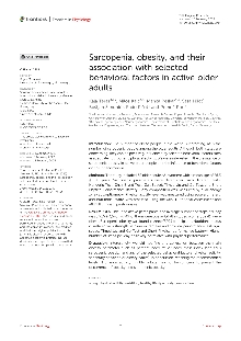 Digitalna vsebina dCOBISS (Sarcopenia, obesity, and their association with selected behavioral factors in active older adults [Elektronski vir])