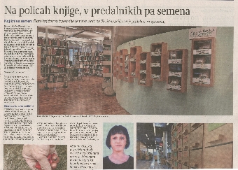 Digitalna vsebina dCOBISS (Na policah knjige, v predalnikih pa semena)