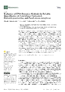 Digitalna vsebina dCOBISS (Evaluation of DNA extraction methods for reliable quantification of Acinetobacter baumannii, Klebsiella pneumoniae, and Pseudomonas aeruginosa [Elektronski vir])