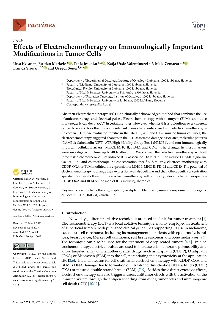 Digitalna vsebina dCOBISS (Effects of electrochemotherapy on immunologically important modifications in tumor cells [Elektronski vir])
