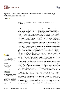 Digitalna vsebina dCOBISS (Special issue “Sanitary and environmental engineering: relevance and concerns” [Elektronski vir] : editorial)