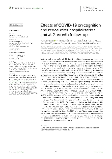 Digitalna vsebina dCOBISS (Effects of COVID-19 on cognition and mood after hospitalization and at 2-month follow-up [Elektronski vir])