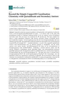 Digitalna vsebina dCOBISS (Beyond the simple copper(II) coordination chemistry with quinaldinate and secondary amines [Elektronski vir])