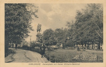 Digitalna vsebina dCOBISS (Karlsruhe [Slikovno gradivo] : Kaiserplatz mit Kaiser Wilhelm Denkmal)