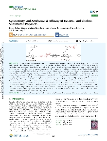 Digitalna vsebina dCOBISS (Cytotoxicity and antibacterial efficacy of betaine- and choline-substituted polymers [Elektronski vir])