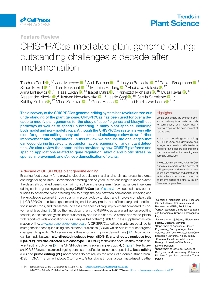 Digitalna vsebina dCOBISS (CRISPR/Cas-mediated plant genome editing : outstanding challenges a decade after implementation)