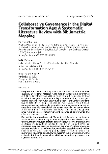 Digitalna vsebina dCOBISS (Collaborative governance in the digital transformation age : a systematic literature review with bibliometric mapping)