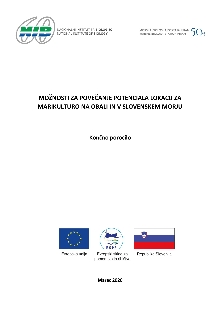 Digitalna vsebina dCOBISS (Možnosti za povečanje potenciala lokacij za marikulturo na obali in v slovenskem morju : končno poročilo)