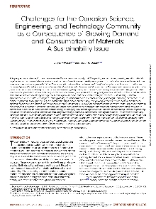 Digitalna vsebina dCOBISS (Challenges for the corrosion science, engineering, and technology community as a consequence of growing demand and consumption of materials [Elektronski vir] : a sustainability issue / Ingrid Milošev, John R. Scully)