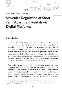 Digitalna vsebina dCOBISS (Slovenian regulation of short-term apartment rentals via digital platforms)