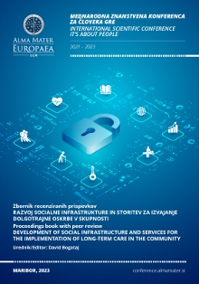 Digitalna vsebina dCOBISS (Mednarodna znanstvena konferenca Za človeka gre [Elektronski vir] = International scientific conference It‘s about people : zbornik recenziranih prispevkov Razvoj socialne infrastrukture in storitev za izvajanje dolgotrajne oskrbe v skupnosti = proceedings book with peer review Development of social infrastructure and services for the implementation of long-term care in the community : 2021-2023 / urednik, editor David Bogataj)
