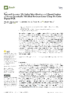 Digitalna vsebina dCOBISS (Fast and accurate multiplex identification and quantification of seven genetically modified soybean lines using six-color digital PCR [Elektronski vir])